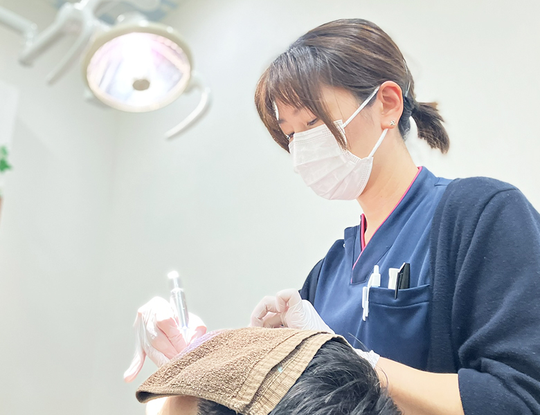 八千代緑が丘駅より徒歩1分の歯医者、公園都市プラザわかば歯科の予防歯科